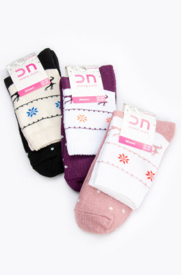 Шкарпетки жіночі новорічні махрові